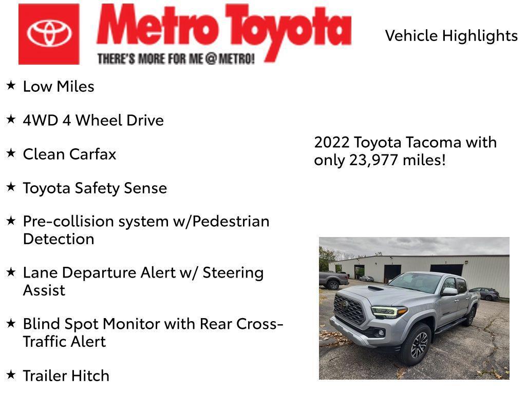 used 2022 Toyota Tacoma car, priced at $43,900