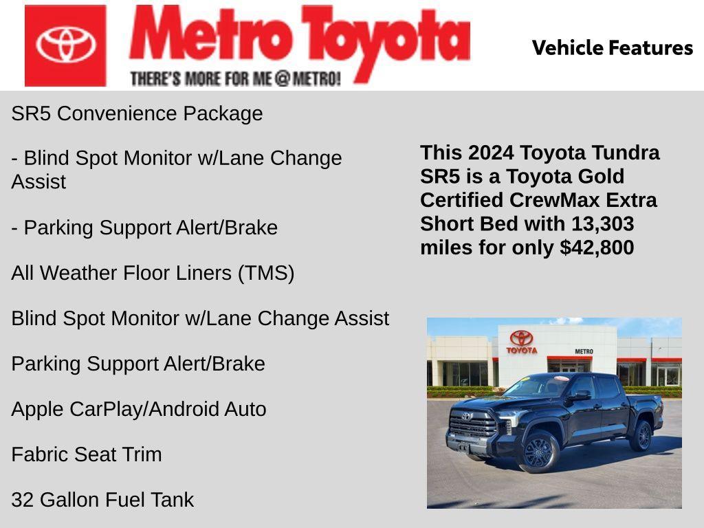 used 2024 Toyota Tundra car, priced at $42,800