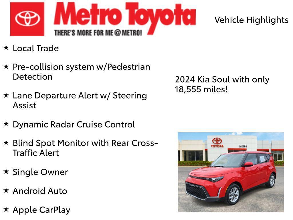 used 2024 Kia Soul car, priced at $18,250
