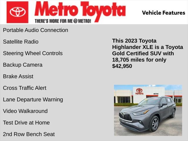 used 2023 Toyota Highlander car, priced at $42,450