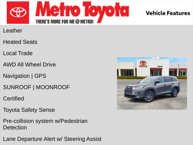 used 2019 Toyota Highlander Hybrid car, priced at $32,500