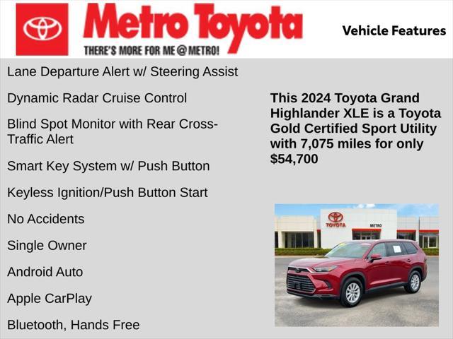 used 2024 Toyota Grand Highlander car, priced at $54,700