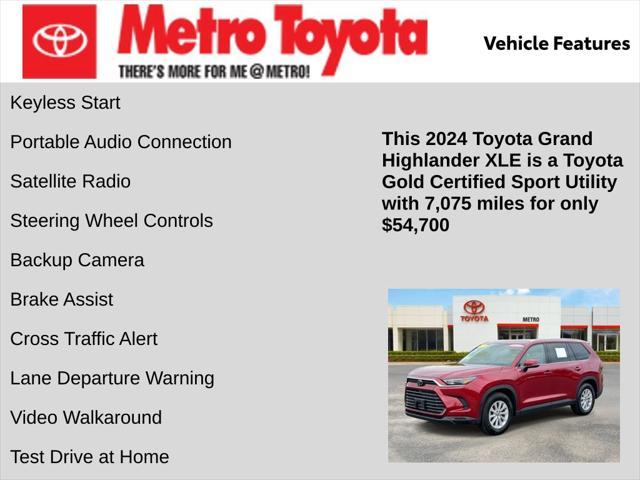 used 2024 Toyota Grand Highlander car, priced at $54,700