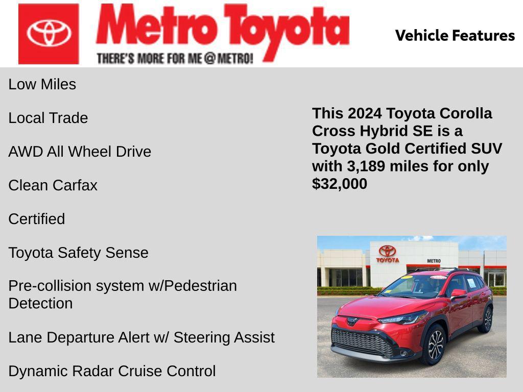 used 2024 Toyota Corolla Hybrid car, priced at $32,000