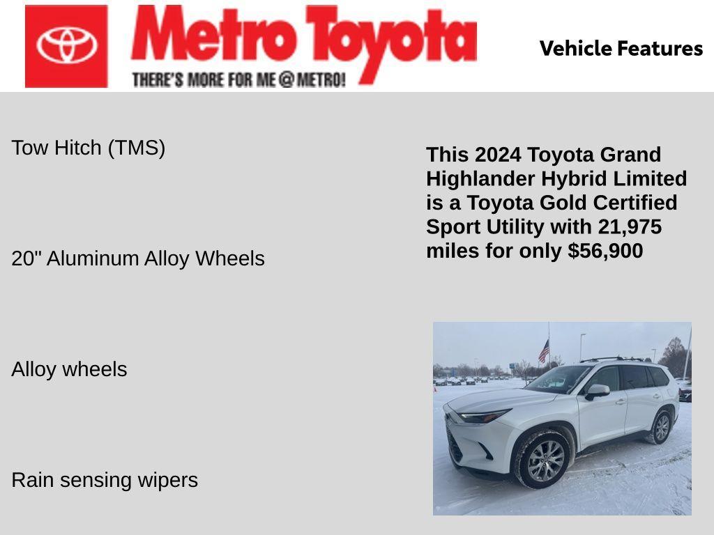 used 2024 Toyota Grand Highlander Hybrid car, priced at $56,900