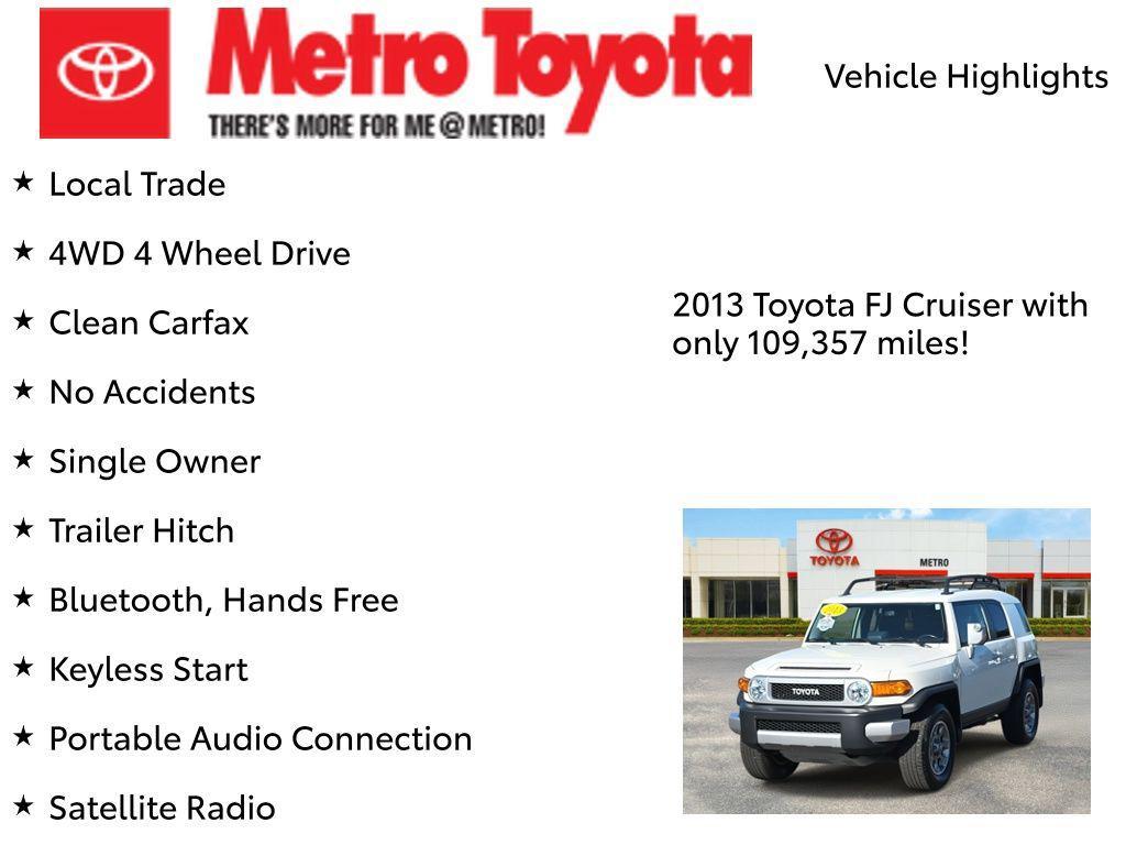 used 2013 Toyota FJ Cruiser car, priced at $26,970