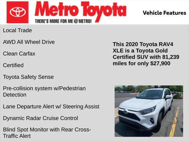 used 2020 Toyota RAV4 car, priced at $27,900