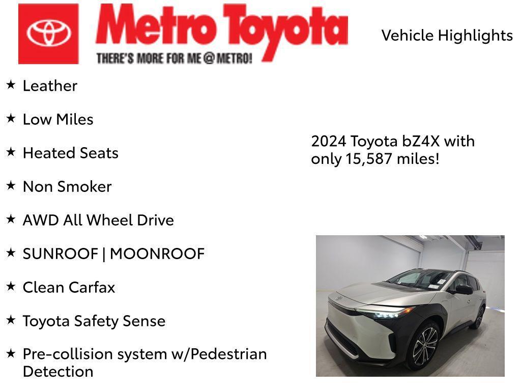 used 2024 Toyota bZ4X car, priced at $29,995