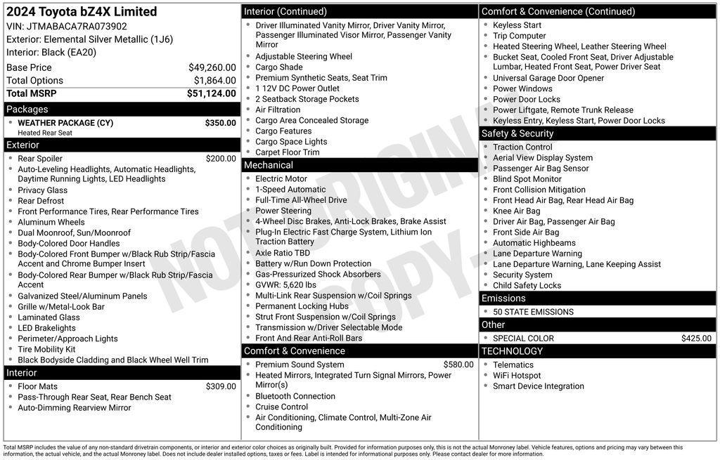used 2024 Toyota bZ4X car, priced at $29,995