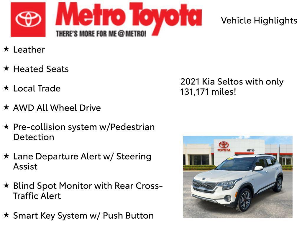 used 2021 Kia Seltos car, priced at $14,970
