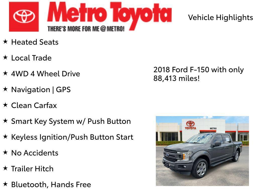 used 2018 Ford F-150 car, priced at $25,750