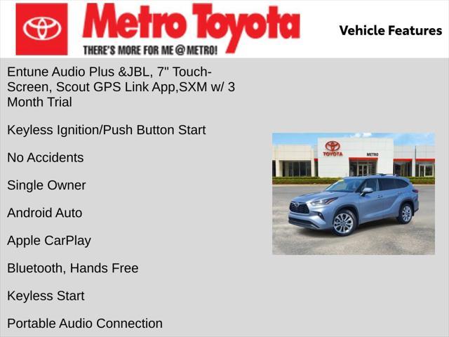 used 2022 Toyota Highlander car, priced at $40,500