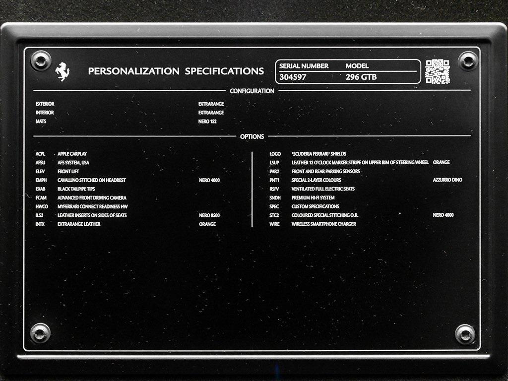 used 2024 Ferrari 296 GTB car, priced at $375,000