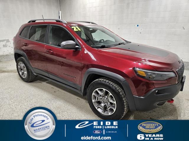 used 2021 Jeep Cherokee car, priced at $21,570