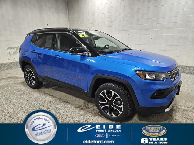 used 2022 Jeep Compass car, priced at $23,500