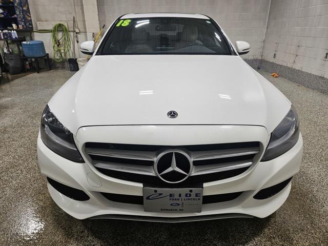 used 2018 Mercedes-Benz C-Class car, priced at $19,500