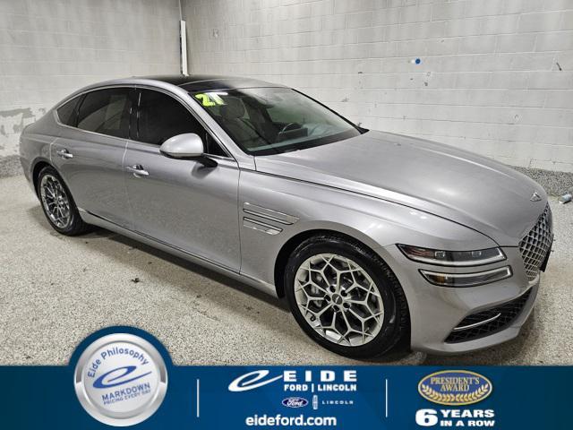 used 2021 Genesis G80 car, priced at $35,000