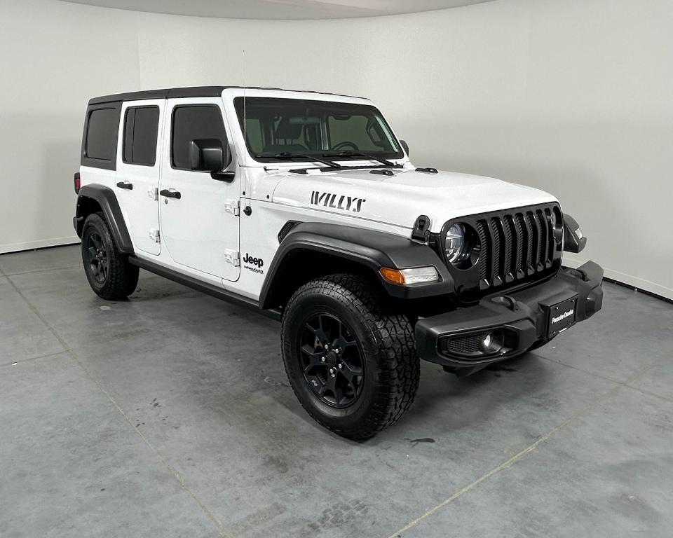 used 2021 Jeep Wrangler Unlimited car, priced at $22,992