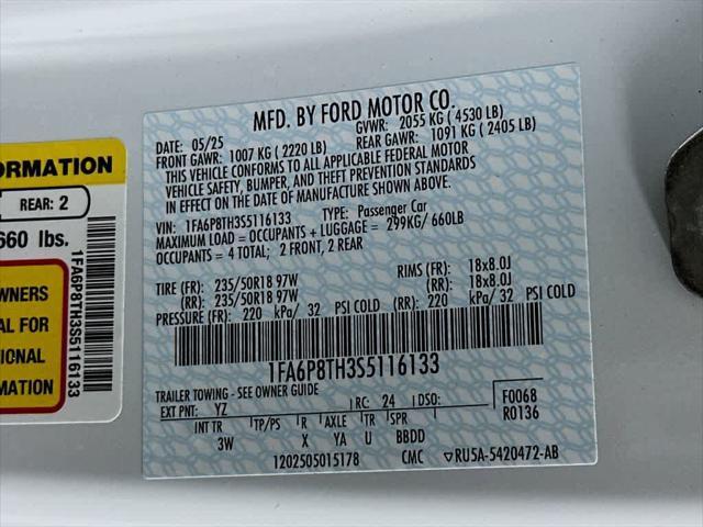 new 2025 Ford Mustang car, priced at $33,130