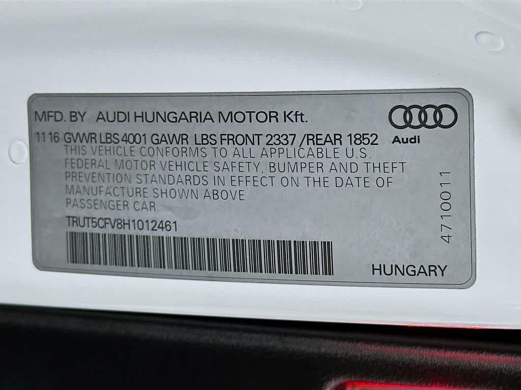 used 2017 Audi TT car, priced at $21,894