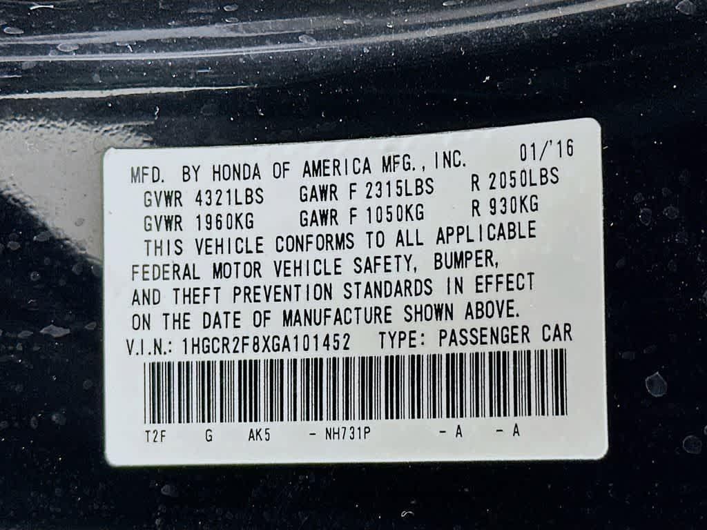 used 2016 Honda Accord car, priced at $10,220