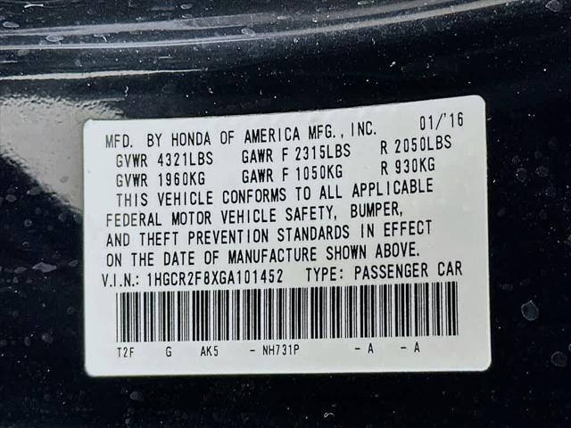 used 2016 Honda Accord car, priced at $12,355