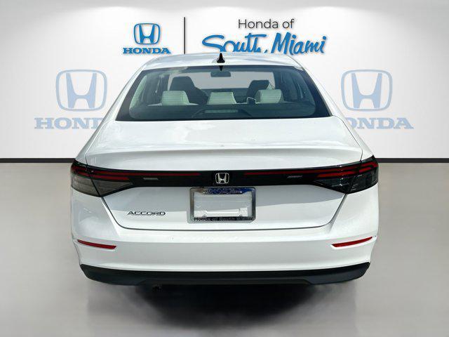new 2025 Honda Accord car, priced at $30,778