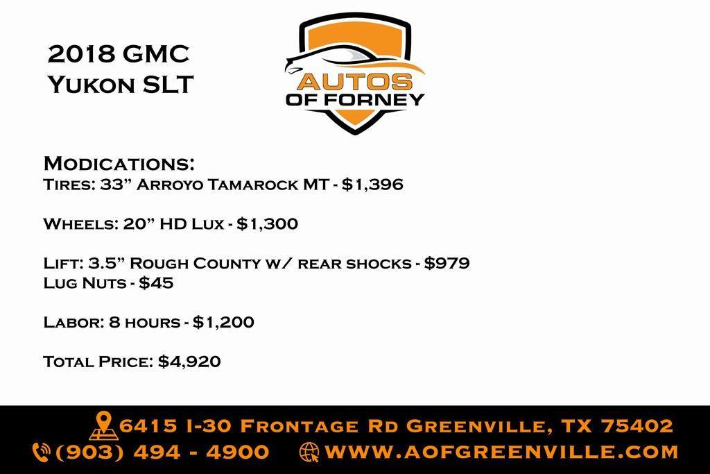 used 2018 GMC Yukon car, priced at $24,498