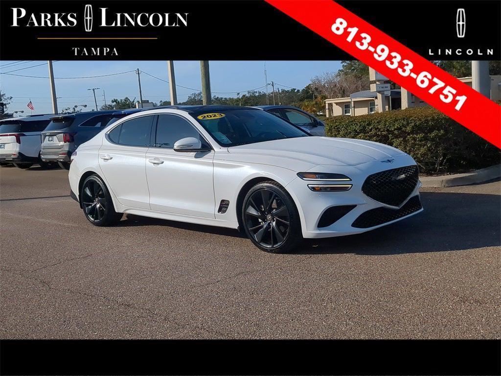 used 2023 Genesis G70 car, priced at $27,282