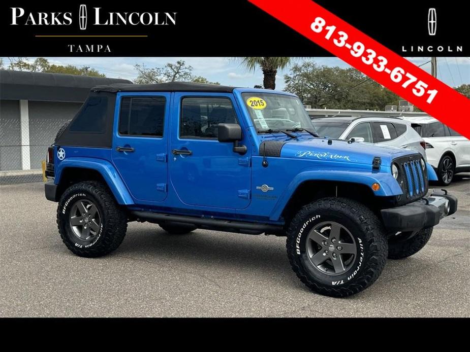 used 2015 Jeep Wrangler Unlimited car, priced at $20,629