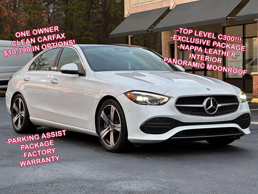 used 2022 Mercedes-Benz C-Class car, priced at $37,495