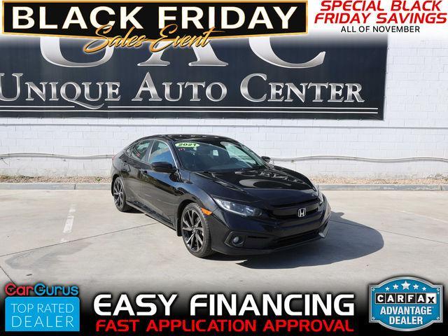 used 2021 Honda Civic car, priced at $15,995