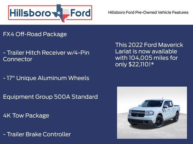 used 2022 Ford Maverick car, priced at $22,110