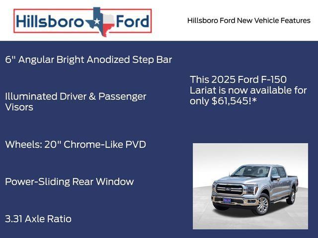 new 2025 Ford F-150 car, priced at $60,545