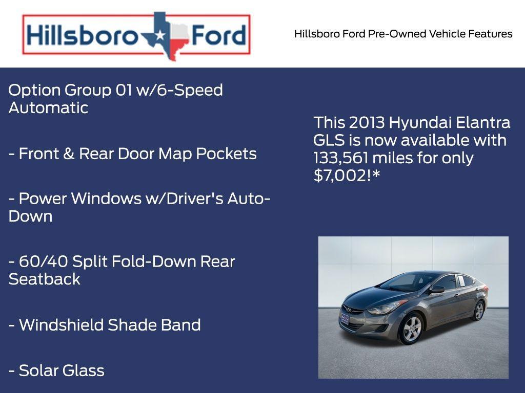 used 2013 Hyundai Elantra car, priced at $7,002