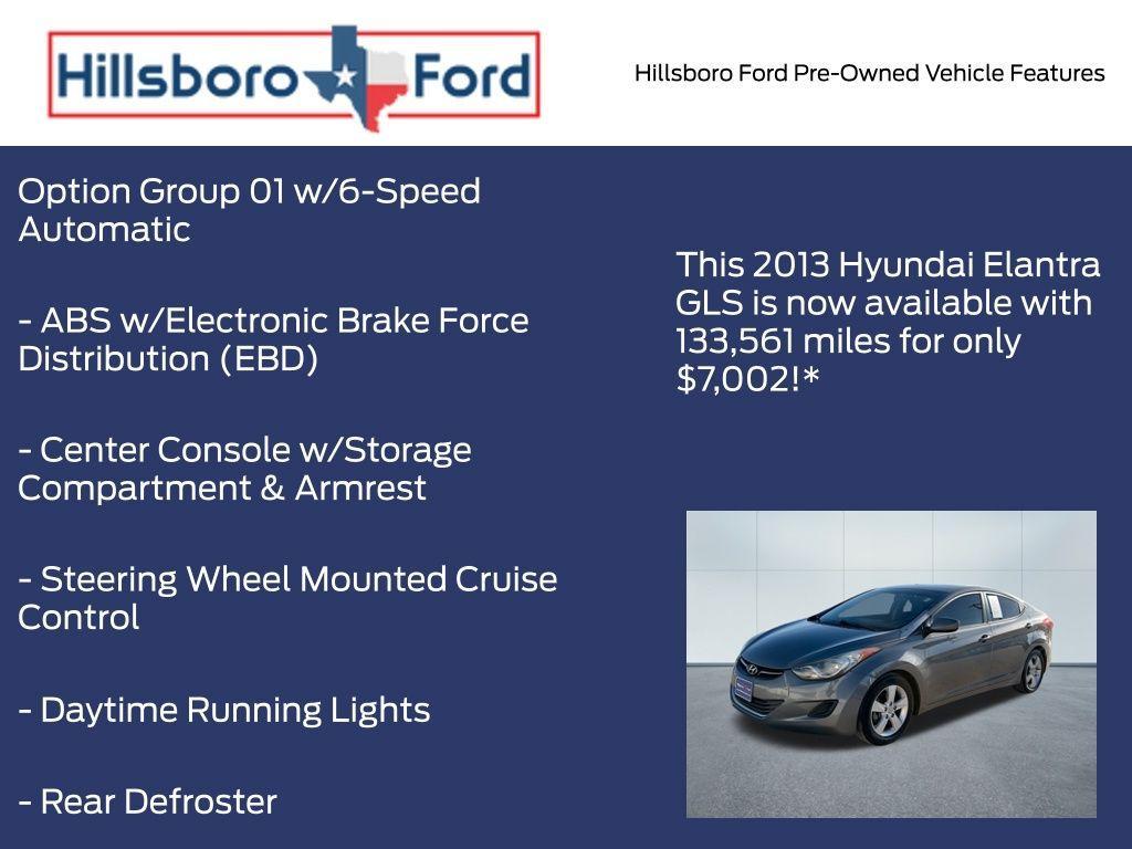 used 2013 Hyundai Elantra car, priced at $7,002