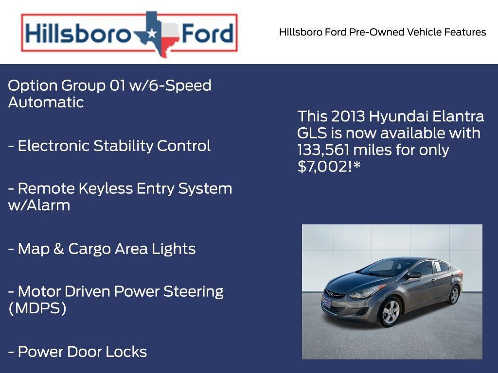 used 2013 Hyundai Elantra car, priced at $7,002