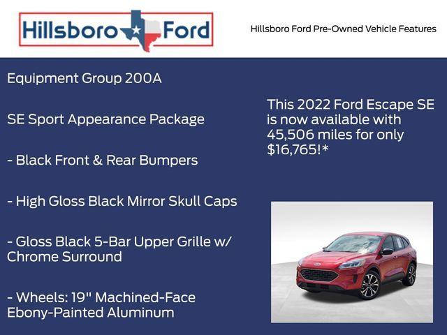 used 2022 Ford Escape car, priced at $16,765