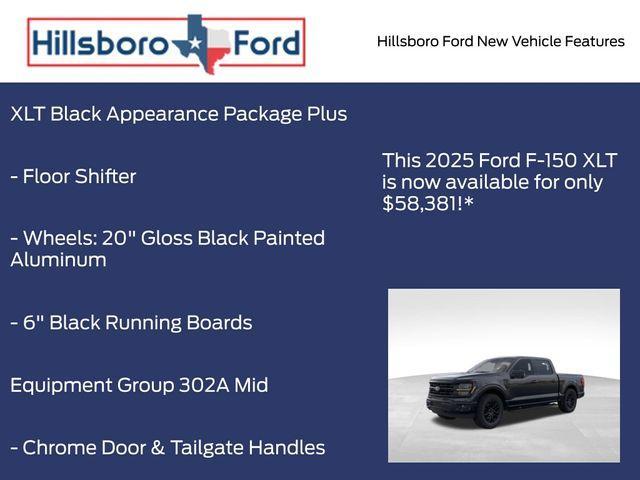 new 2025 Ford F-150 car, priced at $58,381
