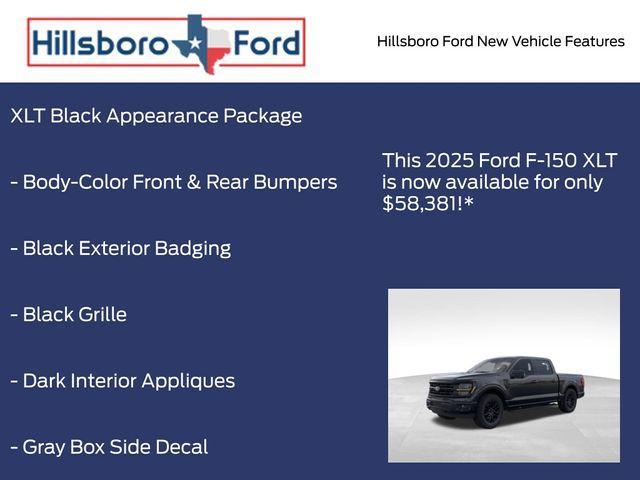new 2025 Ford F-150 car, priced at $58,381