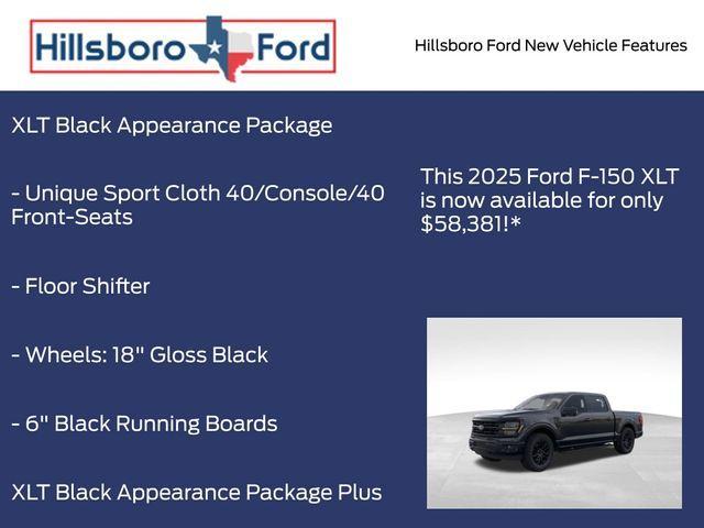 new 2025 Ford F-150 car, priced at $58,381