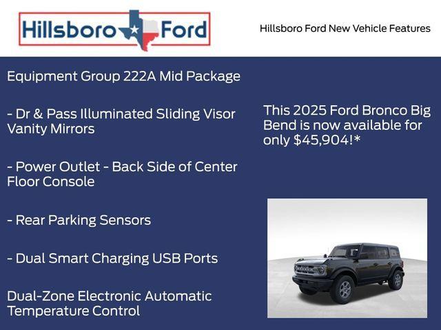 new 2025 Ford Bronco car, priced at $45,904