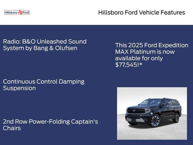 new 2025 Ford Expedition Max car, priced at $77,545