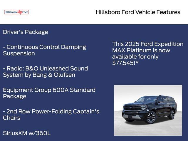 new 2025 Ford Expedition Max car, priced at $77,545