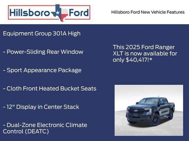 new 2025 Ford Ranger car, priced at $38,917