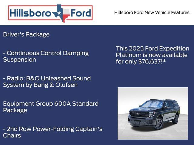new 2025 Ford Expedition car, priced at $76,637