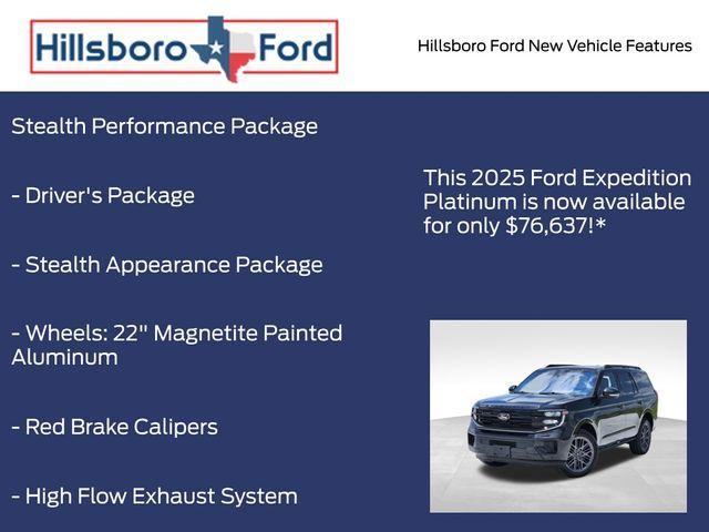 new 2025 Ford Expedition car, priced at $76,637