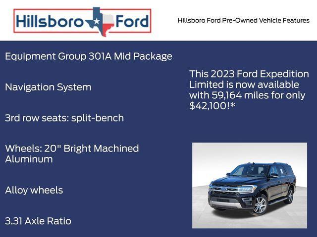 used 2023 Ford Expedition car, priced at $42,100