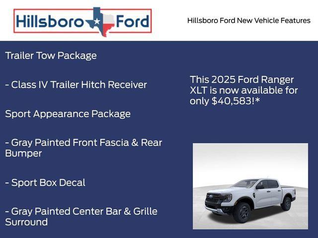 new 2025 Ford Ranger car, priced at $40,583