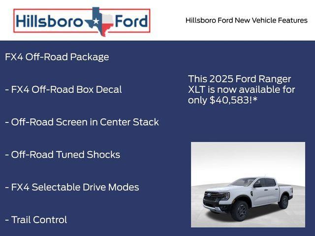 new 2025 Ford Ranger car, priced at $40,583